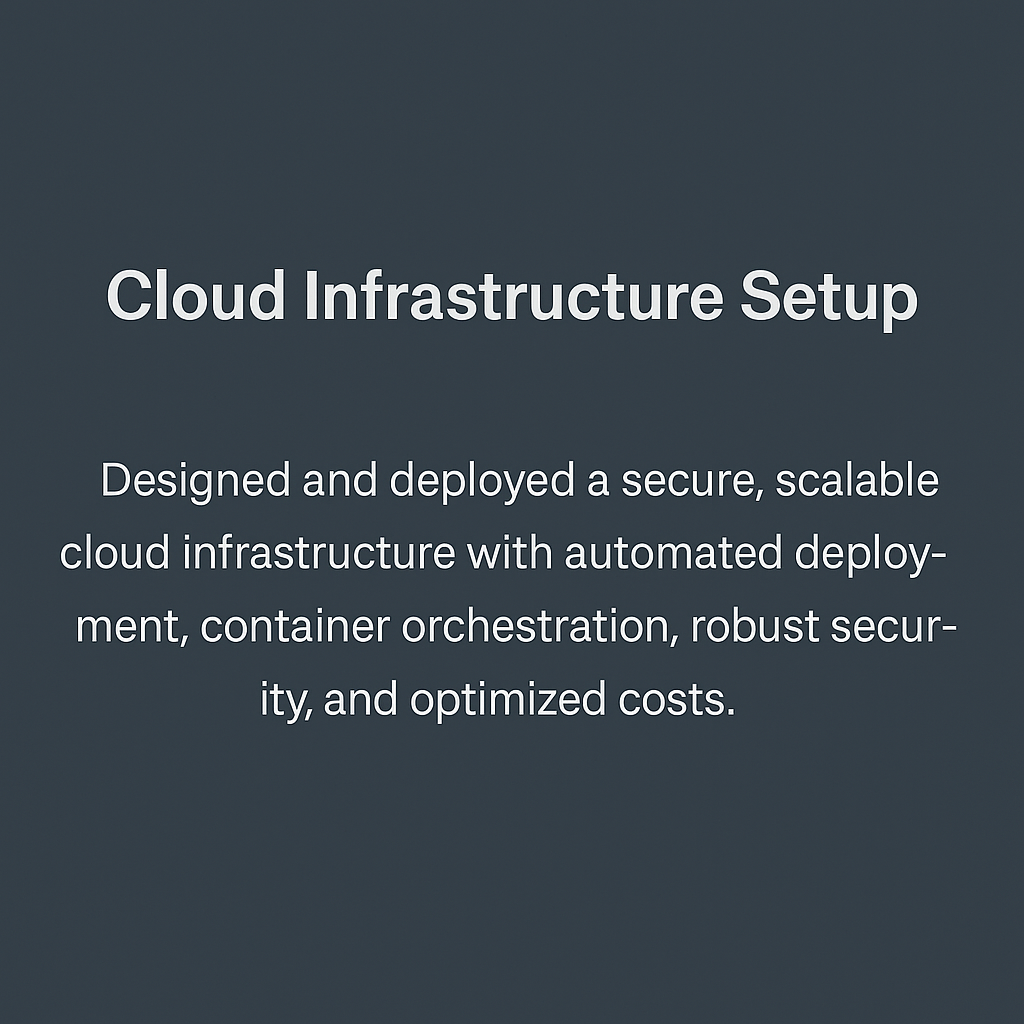 Cloud Infrastructure Setup